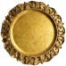 13" Antique Gold Vintage Acrylic Charger