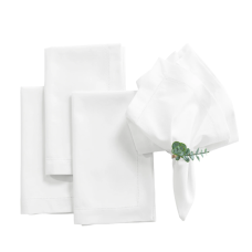 Hemstitch Napkin 20" X 20" White 