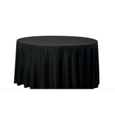 Tablecloth Premium Panama 132" Round Black