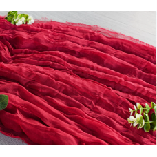 Premium Cheesecloth Table Runner 16FT x 25" Burgundy