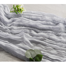 Premium Cheesecloth Table Runner 16FT x 25" Dusty Blue