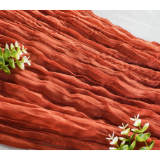 Premium Cheesecloth Table Runner 16FT x 25" Rust