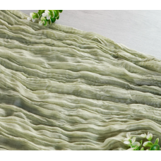 Premium Cheesecloth Table Runner 16FT x 25" Sage Green