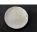 White Waved Dinner Plate