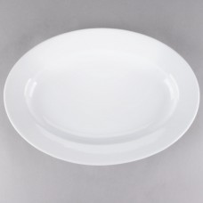 White China 16" Oval Platter