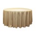 Polyester 108" Round Tablecloth Champagne