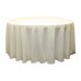 Polyester 108" Round Tablecloth Beige