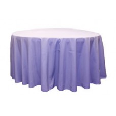 Polyester 120" Round Tablecloth Lavender