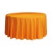 Polyester 120" Round Tablecloth Orange