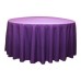 Polyester 108" Round Tablecloth Purple