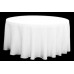 Polyester 120" Round Tablecloth White