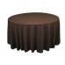 Polyester 120" Round Tablecloth Chocolate