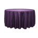 Polyester 120" Round Tablecloth Eggplant/Plum