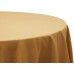 Polyester 120" Round Tablecloth Gold