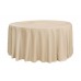 Polyester 120" Round Tablecloth Nude