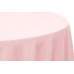 Polyester 120" Round Tablecloth Light Pink