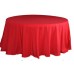 Polyester 120" Round Tablecloth Red