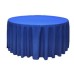 Polyester 120" Round Tablecloth Royal Blue