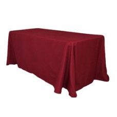 Polyester 90"x156" Rectangular Tablecloth Burgundy