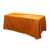 Polyester 90"x156" Rectangular Tablecloth Burnt Orange