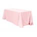 Polyester 90"x156" Rectangular Tablecloth Light Pink