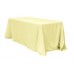 Polyester 90"x156" Rectangular Tablecloth Light Yellow