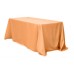 Polyester 90"x156" Rectangular Tablecloth Peach