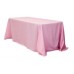 Polyester 90"x156" Rectangular Tablecloth Pink