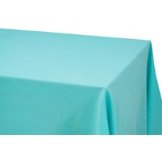 Polyester 90"x156" Rectangular Tablecloth Turquoise