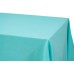 Polyester 90"x156" Rectangular Tablecloth Turquoise