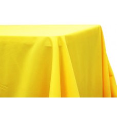 Polyester 90"x156" Rectangular Tablecloth Yellow