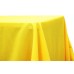 Polyester 90"x156" Rectangular Tablecloth Yellow