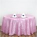 Crinkle Taffeta 117" Round Tablecloth Pink