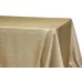 Crinkle Taffeta 90"x132" Rectangular Tablecloth Champagne