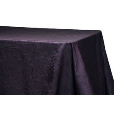 Crinkle Taffeta 90"x132" Rectangular Tablecloth Plum