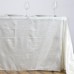 Crinkle Taffeta 90x132" rectangular tablecloth Ivory