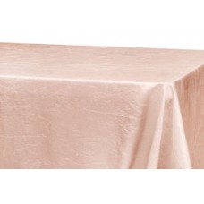 Crinkle Taffeta 90"x156" Rectangular Tablecloth Blush