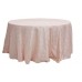 Pintuck 132" Round Tablecloth Blush