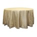 Pintuck 132" Round Tablecloth Champagne