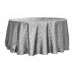 Pintuck 132" Round Tablecloth Silver