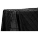 Pintuck 90x156" rectangular tablecloth Black