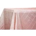 Pintuck 90x156" rectangular Tablecloth Blush