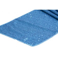 Sequin Runner 12" X 108" Aqua Blue