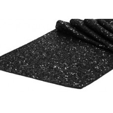 Sequin Runner 12" X 108" Black