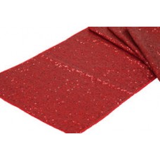 Sequin Runner 12" X 108" Red