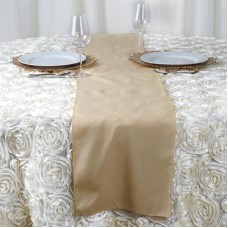 Polyester Runner 12" x 108" Champagne