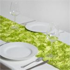 Rossette Runner  14" x 108" Apple Green