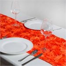 Rossette Runner  14" x 108" Orange