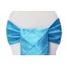 Pintuck Chair Sashes Aqua Blue