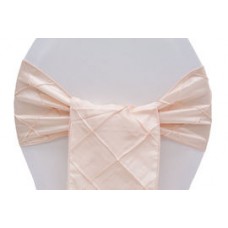 Pintuck Chair Sashes Blush